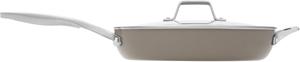Calphalon Premier Ceramic Nonstick сковорода 30 см с крышкой, грибовидно-серый