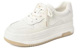 Женские скейтерские кеды Low Top цвета экрю JOSINY