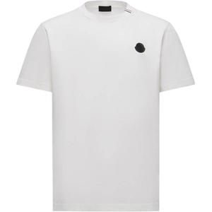 Футболка с нашивкой-логотипом Moncler, белый