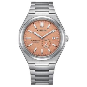 CITIZEN Часы Men's Mechanical Watch Series Watch, Orange Watch Dial