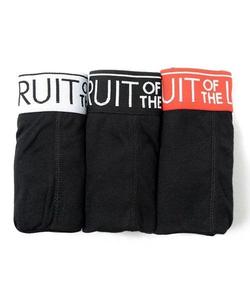 Комплект из 3 предметов: боксерские трусы FRUIT OF THE LOOM TC Fraise Select Brands, цвет Black