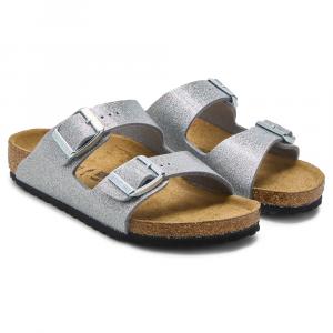 Детская сандалия с анатомической стелькой Birkenstock Arizona для малышей, silver glitter