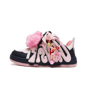 Кроссовки BURCOME Skateboarding Shoes Unisex Low-top Black/Pink, цвет Everything