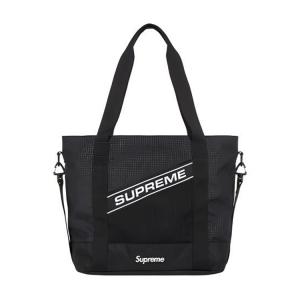 Supreme Водонепроницаемая нейлоновая сумка-шоппер Плечевая сумка Нагрудная сумка Повседневная унисекс черная