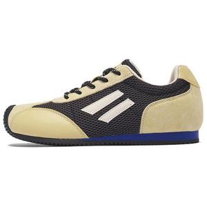 AGSDON Низкие немецкие армейские кеды женские - желтые черные[со скрытой платформой], цвет Yellow Black[Hidden Wedge]