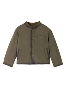 Bonpoint утепленная куртка-бомбер Graham, зеленый