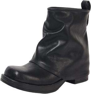 Женские водонепроницаемые ботинки до щиколотки | Мягкие осенние ботинки из искусственной кожи с пряжкой и нескользящей подошвой - удобная обувь для улицы AtXiteli, Black Out