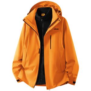 Jeep Городская куртка для отдыха унисекс, Sunflower (Fleece Lining+Outer Shell Set)