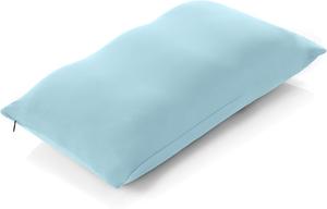 PILLOWY Подушка Premium Microbead Small Extra Fluffy с антиэйдж наволочкой Sweet Baby Blue