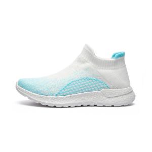 Кроссовки унисекс с амортизацией и воздухопроницаемостью средней высоты KYMOOU, White Blue