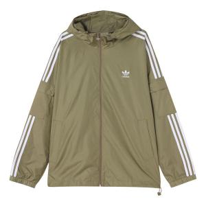 Куртка adidas originals 3-Stripes Wb hooded track Jacket Green, зеленый