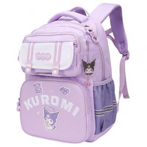Студенческий рюкзак из полиэстера обычный детский разноцветный Sanrio, Kuromi