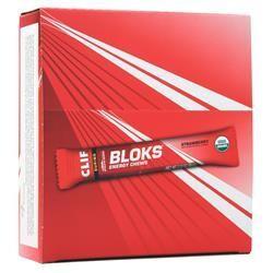 Clif Bar Bloks Energy жвачка клубника 18 шт.