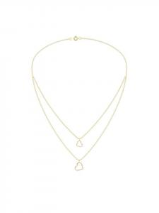 Alexander York Колье в виде многослойного сердца из золота, изготовленное из серебра 925 пробы