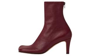 Ботильоны женские красные Bottega Veneta