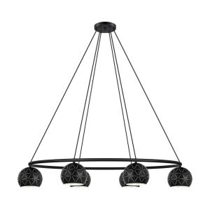 Подвесной светильник Eglo, 115x52x110 см, черно-белый