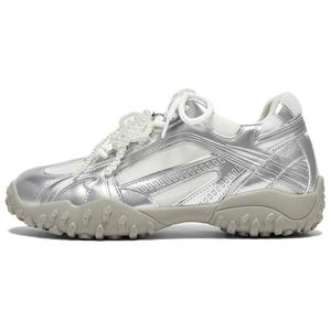 BASTO Водонепроницаемые женские низкие кеды повседневные серебристые, цвет Silver