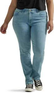 Lee Women's Plus Size Ultra Lux Comfort with Flex Motion Straight Leg Jean