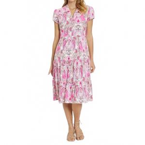 Женское платье Libby в розовом цвете с узором пейсли JUDE CONNALLY