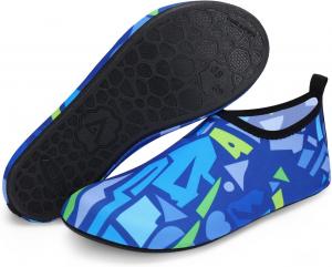 Водные туфли ANLUKE Barefoot Aqua Yoga, быстро сохнущие пляжные плавательные и серфовые носки для женщин и мужчин, синий