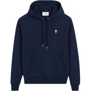 Толстовка Ami Paris Ami De Coeur с вышитым логотипом и шнурком AMIPARIS, синий