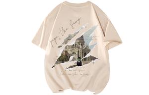 Футболка с коротким рукавом Unisex Pepe The Frog, бежево-абрикосовая