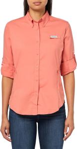 Columbia Sportswear женская рубашка с длинным рукавом Tamiami II Plus-Size, Faded Peach