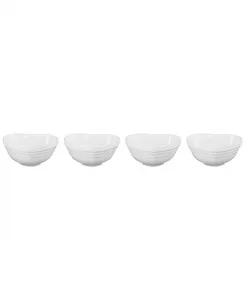 Мини-Миски в форме сердца из керамики, набор из 4 шт. Le Creuset, white