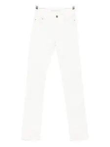 Джинсы прямого кроя с пуговицами KARL LAGERFELD, белый