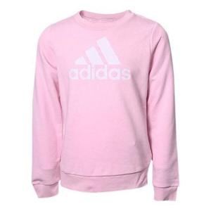 Свитер Essentials большой логотип хлопковая толстовка Adidas, розовый