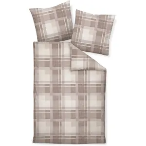 Постельное белье Janine «DAVOS65159 07», на молнии, цвет naturell mauve