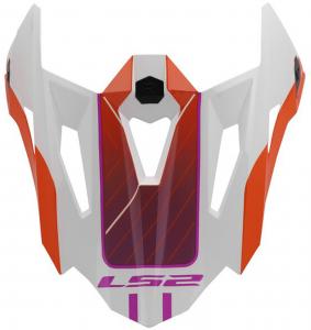 LS2 mx703 интегрированный козырек для шлема, Orange