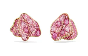 Серьги-гвоздики florere Swarovski, розовый