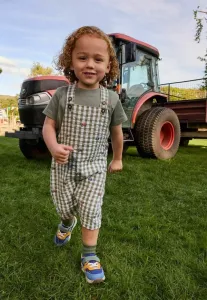 Вышитый комбинезон стандартного кроя Jojo Maman Bébé, Green Tractor