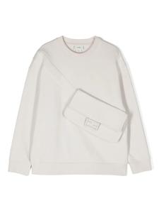 Толстовка с логотипом FF Fendi Kids, нейтральный