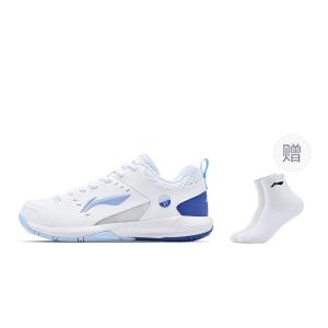LINING Легкие противоскользящие, износостойкие, водонепроницаемые кроссовки Badminton Unisex White Blue