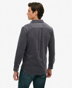 Рубашка на пуговицах классического кроя Superdry, темно-синий