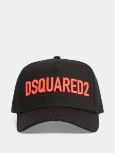 Бейсболка с вышитым логотипом DSQUARED2, черный