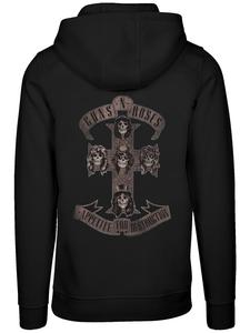Пуловер F4NT4STIC Hoodie Guns 'n' Roses Appetite for Destruction Sepia, черный