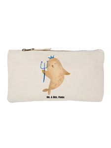 Mr. & Mrs. Panda Хлопковая сумка с изображением знака зодиака Водолей, без надписи, белого цвета