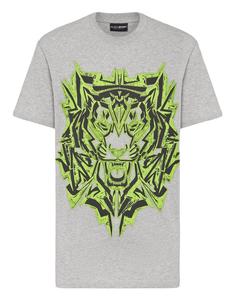 Классическая футболка Plein Sport Shirt Thunder Tiger, серый