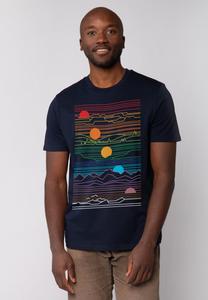 Футболка с принтом watapparel, темно-синий