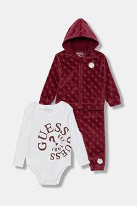 Детский набор из 3 предметов Guess, бордовый