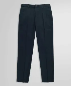 Брюки-чиносы из эластичного хлопка с гладкой передней частью, зауженного кроя.