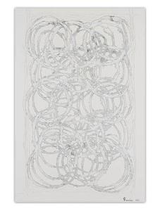 Картина KUNSTLOFT handgemalt Forever joined Circles, серый/белый