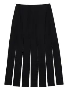 Миди-юбка с контрастными панелями Simone Rocha, серый