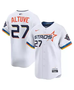 Мужская майка игрока Jose Altuve White Houston Astros 2025 City Connect Limited Nike