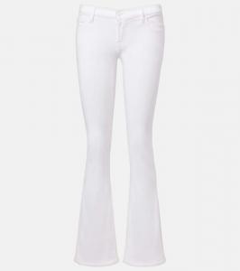 Брюки-бойфренды расклешенные 7 For All Mankind, White