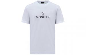 Футболка Moncler Logo print Cotton Moncler Grenoble, белый