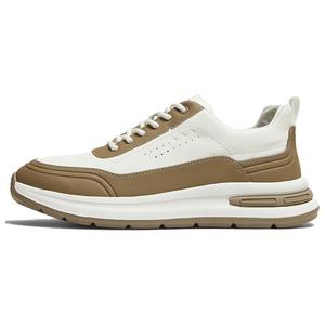 Износостойкие низкие повседневные туфли для мужчин BASTO, White Apricot